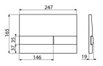 ALCADRAIN Renovmodul - předstěnový instalační systém s bílým tlačítkem M1710 + WC INVENA FLORINA WITH SOFT, včetně soft/close sedátka AM115/1000 M1710 FL1