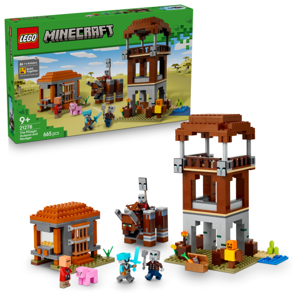 LEGO® Minecraft® 21278 Základna plenitelů a Ničitel - LEGO® Minecraft™