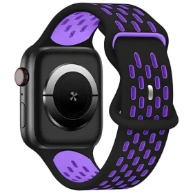 Beline New Sport Silicone černo-fialový / Sportovní pásek pro Apple Watch / 42/44/45/49 mm