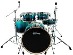 Polmuz Drums Birch Model 3 Blue to Black Fade Rock Set