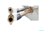 Vagnerpool Hugo Lahme průchod stěnou 1½“ int. pro hydromasážní trysku – hloubka 240 mm, napojení 1“ int. a ½“ int.