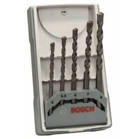 Bosch Accessories CYL-3 2607017081 tvrdý kov sada vrtáku do betonu 5dílná 5 mm, 5.5 mm, 6 mm, 7 mm, 8 mm válcová stopka 1 sada