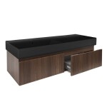 Koupelnová skříňka s umyvadlem SAT Evolution 118x30x44,8 cm ořech mat SATEVO120NAU2B SATEVO120NAU2B