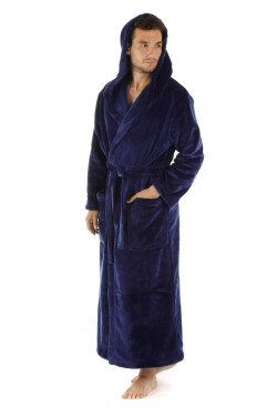 Pánský župan Siena s kapucí 3156 5952 midnight - Vestis XXL