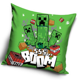 Dětský povlak na polštářek Minecraft Creeper Boom