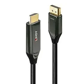 Lindy 40932 černá / Adaptér DisplayPort - HDMI / 3 m / 8K 60Hz / HDR / aktivní (40932)