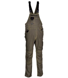 Pracovní kalhoty s laclem COFRA STEEL Barva: Hnědá, Velikost: 50 (CASTEEL_03_50)