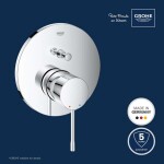 GROHE - Essence Baterie pod omítku pro 2 spotřebiče, chrom 24058001