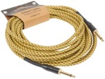 Cascha Professional Line Guitar Cable Straight Tweed Natural 9 m