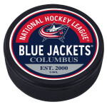Mustang Puk Columbus Blue Jackets NHL Block Textured Puck