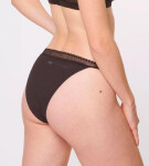 Dámská tanga GO Ribbed R Tanga C2P - BLACK - černé 0004 - SLOGGI BLACK M