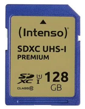 Intenso 128GB / Paměťová karta / SDXC / Class 10 / UHS-I / čtení: až 45 MB/s (3421491)