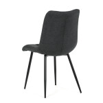 Jídelní židle, šedá, látka, DCL-193 GREY2