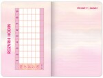 Školní diář Růžové pruhy (září 2023 - prosinec 2024), 9,8 × 14,5 cm