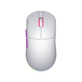 Hator HTM-771 Quasar 3 ULTRA 8K bílá / herní bezdrátová myš / optická / 30000 DPI / 6 tlačítek / 2.4GHz / Bt / USB (HTM-771)