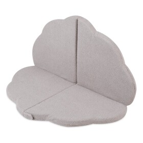 PLUSH NEST PLUSH NEST Dětská hrací podložka Nadýchaný květ – šedý beránek