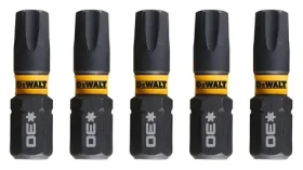 DeWalt Extreme Torx / Sada bitů / T30 / 25 mm / 5 ks (DT7384T)
