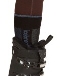 Dámské merino lyžařské ponožky ICEBREAKER Wmns Ski+ Medium OTC, Black/Dawn/Graphite velikost: 41-43 (L)
