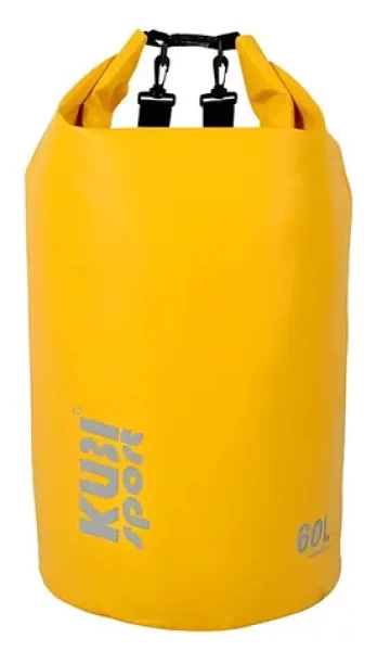 KUBIsport Lodní vak 60 l žlutý / Nepromokavý vak / Objem 60 l (05-BA12K-ZL)