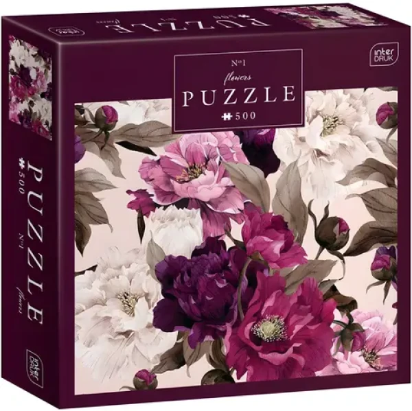 INTERDRUK Puzzle Flowers: Pivoňky