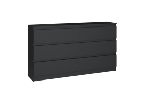 FRONTI Komoda MALWA M6 140 Černá