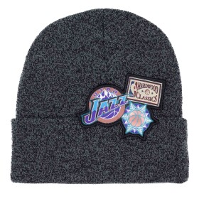 Mitchell & Ness Pánská zimní čepice Utah Jazz NBA XL Logo Patch Beanie