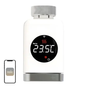 Moes TRV 801 / Termostatická hlavice / ZigBee / Chytré vytápění (MOES ZTRV-801-MS)