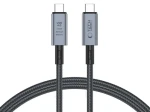 Tech-Protect UltraBoost Max šedá / Kabel / USB-C 4.0 - USB-C 4.0 / PD 240W / 40Gbps / 8K / 1m