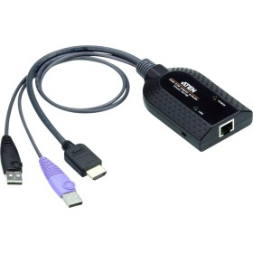 ATEN KVM, PC KVM adaptérový kabel [1x HDMI zástrčka, USB A - 1x RJ45 zásuvka] 0.20 m černá