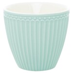 GREEN GATE Latte cup Alice Cool Mint 300 ml, zelená barva, keramika 300ml