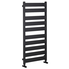 CERANO - Koupelnový radiátor Marco - boční připojení - 816W - černá matná - 1125x550 mm LIV-WP-10-55