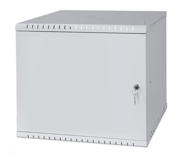 LEXI-Net 19" nástěnný rozvaděč Basic 9U 525x450, plechové dveře, bez zad, rozložený, šedý EDF_1232028