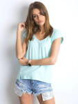 Dámské tričko RV TS 4839.27P mentolové - Basic XS