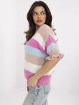 Jumper MI SW 1903.94 bílý růžový jedna velikost