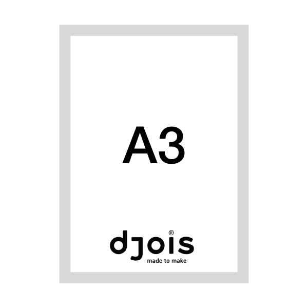 Djois Magneto LEAN, A3, šedý, 10 ks