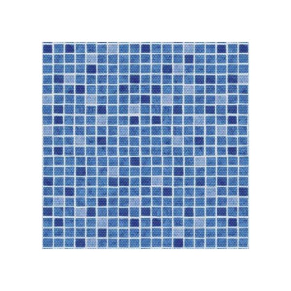 AVfol Decor Protiskluz - Mozaika Modrá; 1,65 m šíře, 1,5 mm, role 25 m - Bazénová fólie