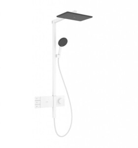 HANSGROHE - Raindance Alive Q Sprchový set s termostatem, 21x34 cm, 3 proudy, EcoSmart, matná bílá 24591700