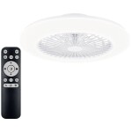 CasaFan CLASSIC ROYAL 180 BA Lack weiß/lichtgrau stropní ventilátor, 66 W, (Ø x v) 180 cm x 305 mm, hnědá (matná), 51802