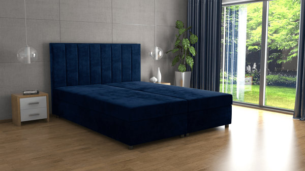 FRONTI Postel VIKI 160x200 modrá
