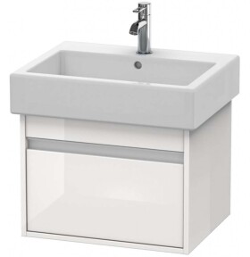DURAVIT - Ketho Umyvadlová skříňka 41x55x44 cm, 1 zásuvka, lesklá bílá KT668602222