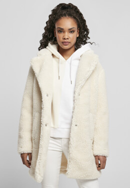 Dámský oversized Sherpa Coat whitesand