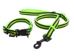 Cubo obojek pro psa s vodítkem | 32 – 56 cm Barva: Růžová, Obvod krku: 32 - 52 cm, Šířka: 2 cm