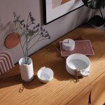 Räder Porcelánová váza Cat, bílá barva, porcelán