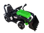 Mamido Dětský elektrický traktor s radlicí zelený