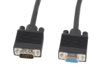 Lanberg VGA M-F černá / Prodlužovací kabel / 1,8 m / stíněný / feritové jádro (CA-VGAC-10CC-0018-B+)