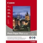 Canon Photo Paper Plus Semi-Glossy, foto papír, pololesklý, saténový, bílý, A3, 260 g/m2, 20 ks, SG-201 A3, inkoustový