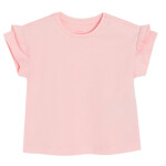 Tričko s krátkým rukávem 2 ks- bílá, růžová - 80 MIX