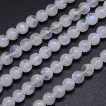 Přírodní měsíční kámen - třída AA - ∅ 6 mm - 1 ks
