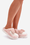 Fuzzy Pantofle S Mašlí Růžové Grilis 36/37