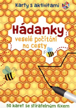 Hádanky veselé počítání na cesty - Krabička + fix + 50 karet